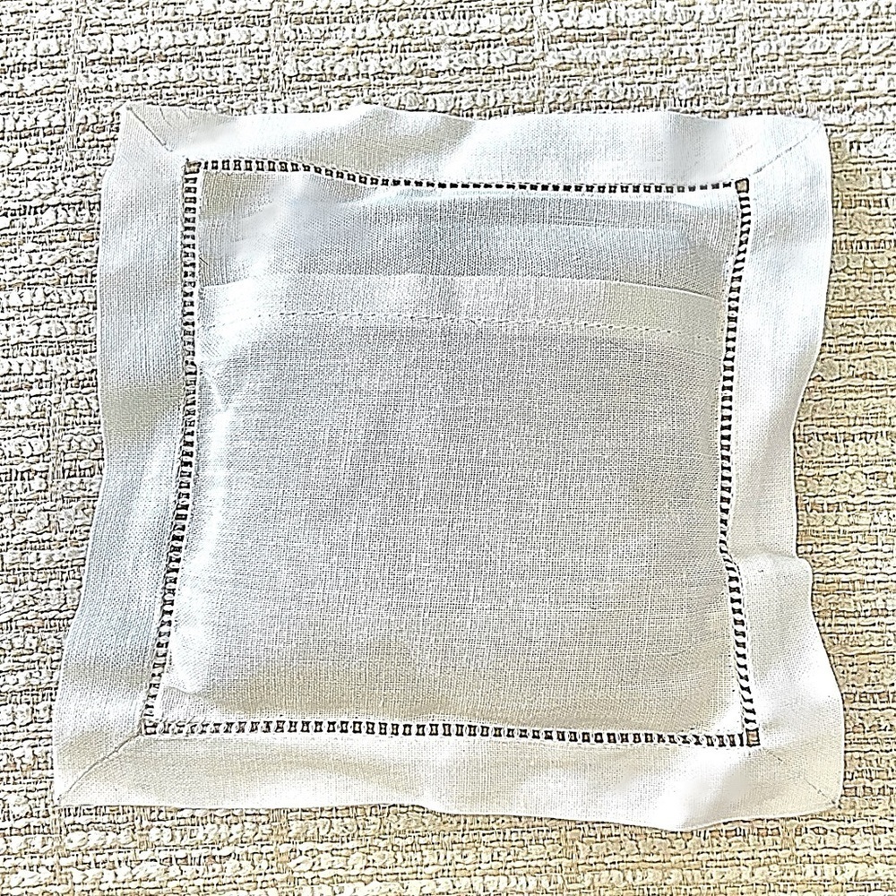Vintage “R” Monogrammed Handkerchief and Embroidered Scented Sachet Set! - Picture 3 of 6